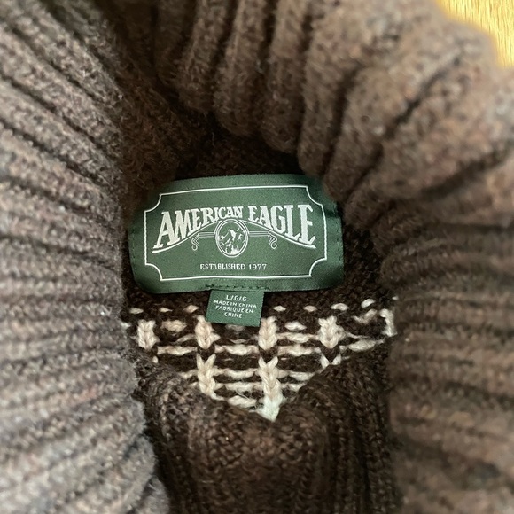 American Eagle Fairisle Turtleneck Sweater - Picture 5 of 13
